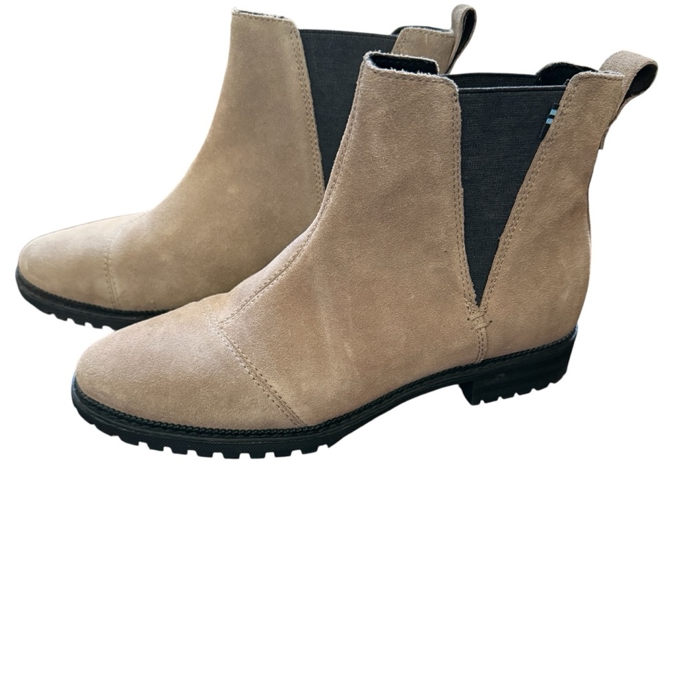 Toms Cleo Tan Ankle Boots